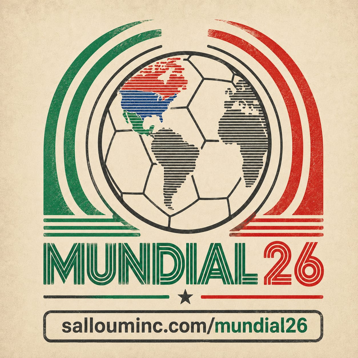 Logo Mundial26 retro